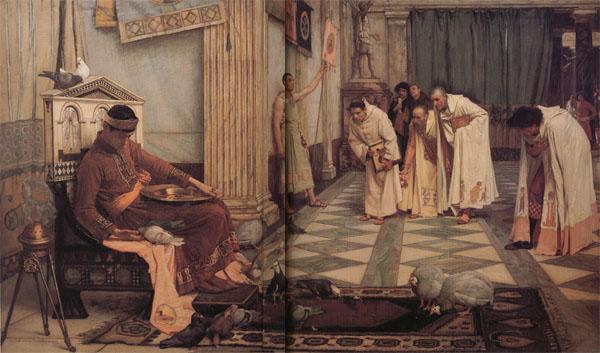 John William Waterhouse The Favourites of the Emperor Honorius oil painting image